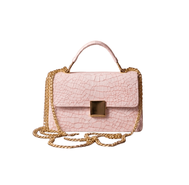 Pink Embossed Crossbody image